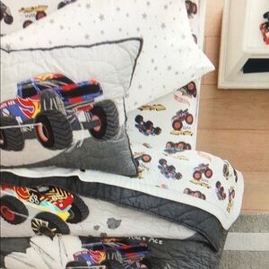 Pottery Barn Kids Monster Truck SHEETS ONLY